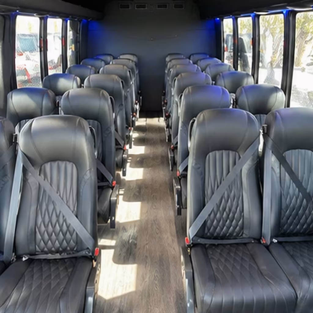 25 passenger minibus interior