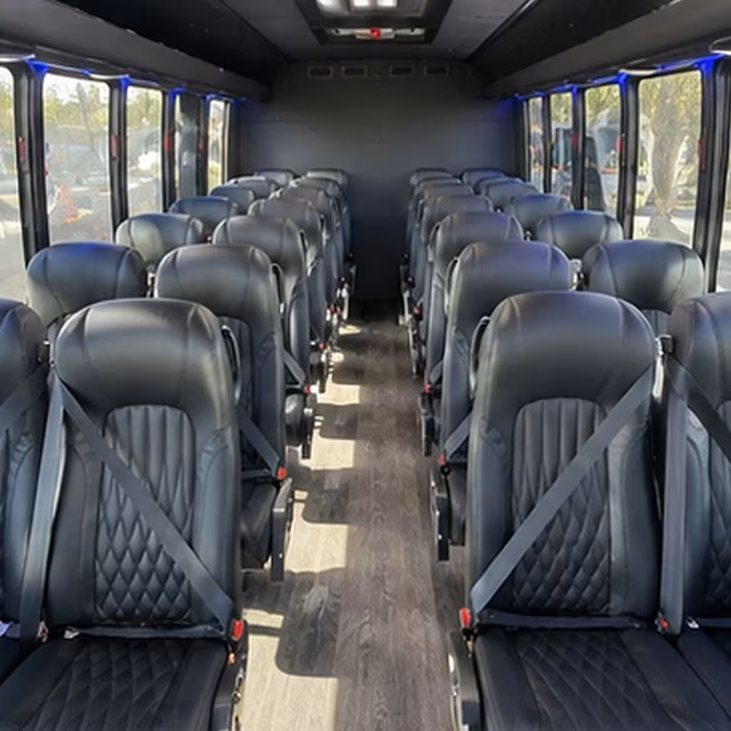 28 passenger minibus inside