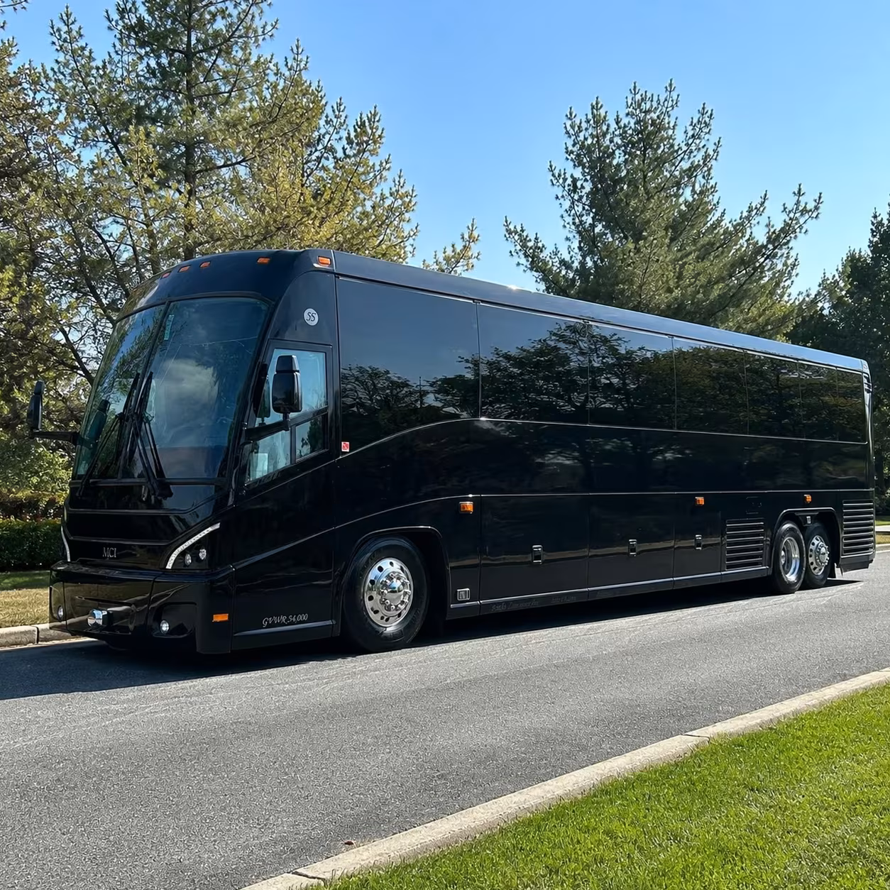costa mesa charter bus rental exterior