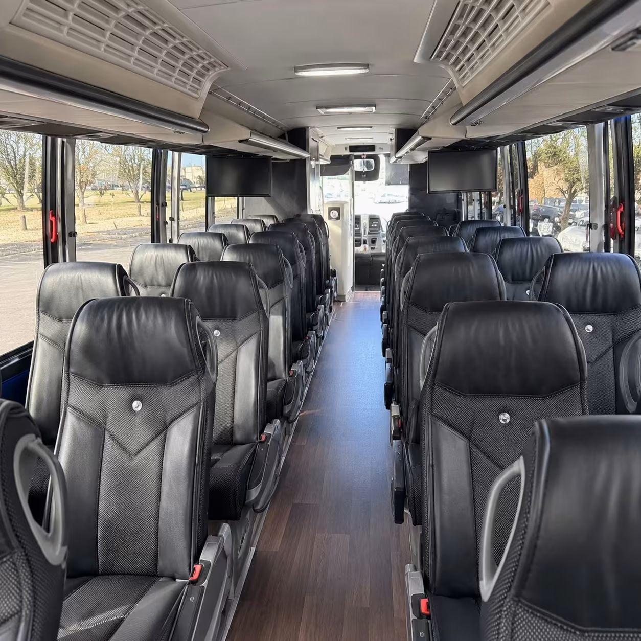 costa mesa charter bus rental inside